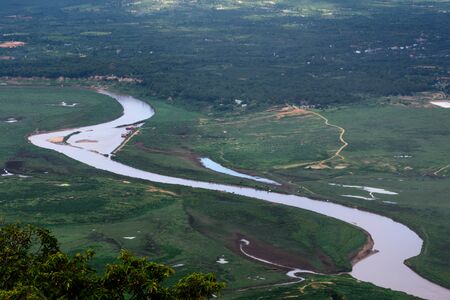 Ping River View from the corner at Doi Tao, Thailand.の写真素材