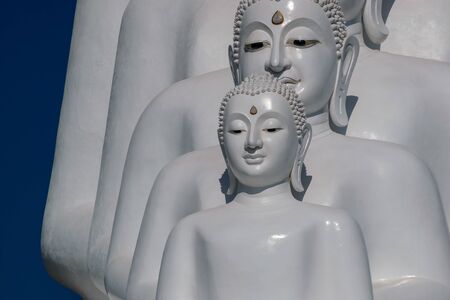 Close up Big Buddha statue in Thailandの写真素材