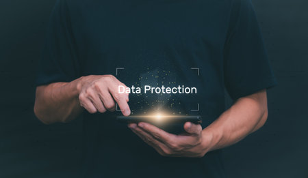 Data Information protection and encryption using network technology for security to prevent crime,...