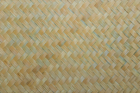 texture of native thai style weave bamboo wall backgroundの写真素材