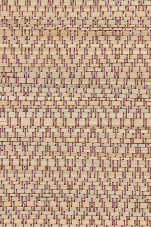 texture of native thai style weave sedge mat backgroundの写真素材