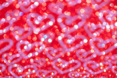 red glitter with heart valentine's day abstract backgroundの写真素材