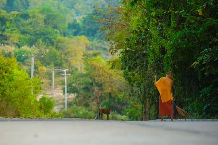 monk templeの写真素材