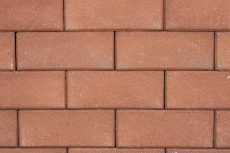 Orange large brick wallpaper texture
