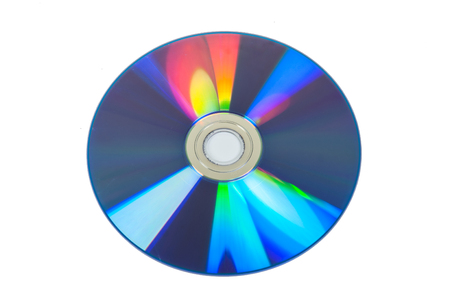 DVD Disk isolated on whiteの写真素材
