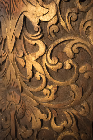 Abstract wood sculpture,THAILANDの写真素材