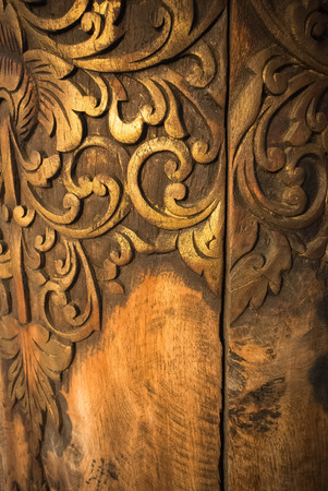 Abstract wood sculpture,THAILANDの写真素材