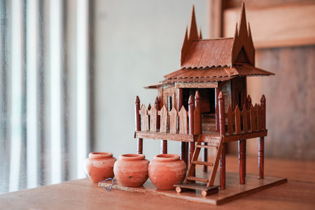 tiny Thai pavilion decoration.の写真素材