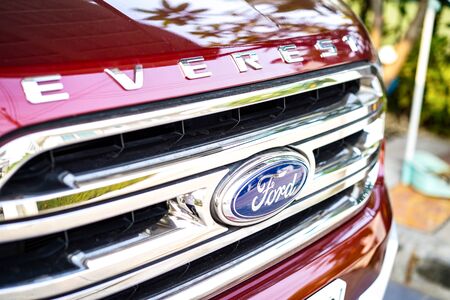 Bangkok, THAILAND - 3 Mar, 2019: Ford Everest, the off road car was launch in Thialnd year 2018 & got a good Thai people feedbackf to buy it. Bangkok Thailand.のeditorial素材