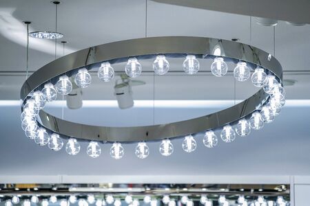 Decorative Ceiling Lamp decoration in the department storeの写真素材