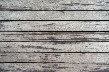 wood board floor from top view shooting at outdoor field for background or backdrop