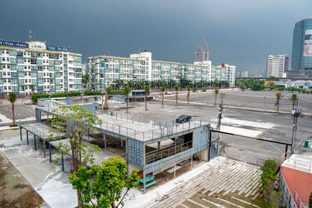 Bangkok, Thailand - 30 Apr 2021, The Environment of SHOWDC arena, the outdoor zone for big event in...