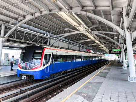 Bangkok, Thailand - 2 Dec 2020, The environment all around of Bangkok Mass Transit System platform...
