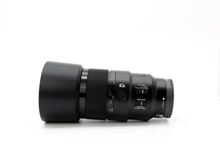 Bangkok, Thailand - 30 Apr 2020, Sony FE 90mm F2.8 Macro G OSS lens is macro prime lens for Sony...