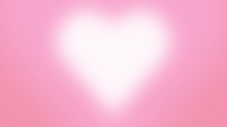 White Heart feather on Carnation pink, symbolizes the kindness and love of youths who are only beginning to understand love because once you understand love, everything is bright.の写真素材