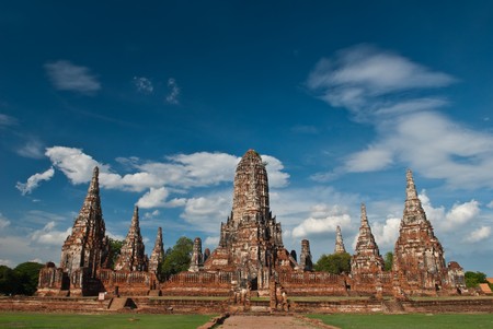 ancient pagoda thailandの写真素材