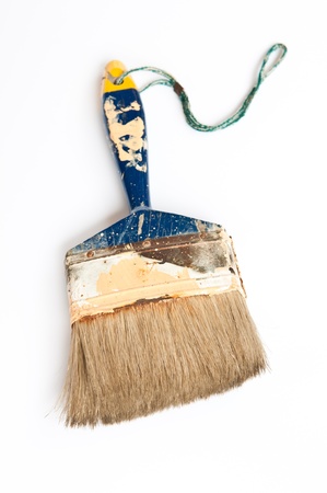 old brush on white backgroundの写真素材