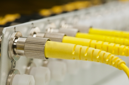 data transfer by optical fiberの写真素材