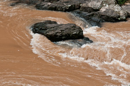 abstract background of Streams flowing strongly.の写真素材