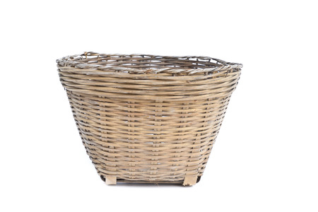 old Baskets made of bambooの写真素材