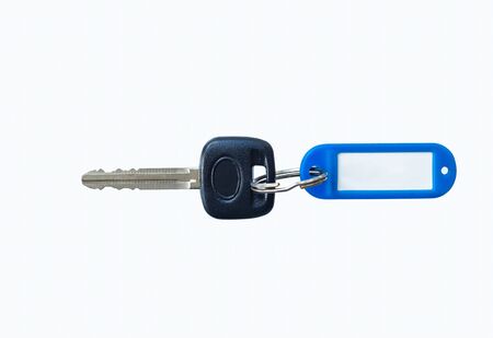 car keychain on white background closeupの写真素材