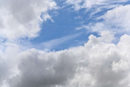 abstract background of rain cloud on blue sky in the rainy season