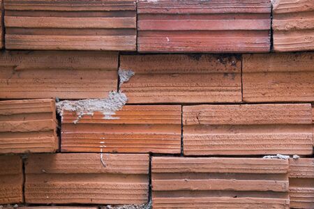 Background of old vintage brick wallの写真素材