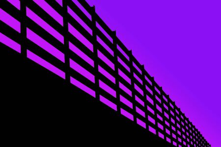 Structure isolate on a purple background. Part of the construction in Stadium. This has clipping path.の写真素材
