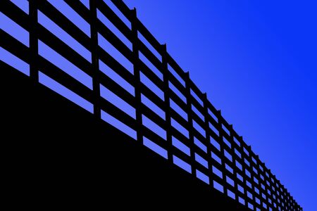 Structure isolate on a skyblue background. Part of the construction in Stadium. This has clipping path.の写真素材
