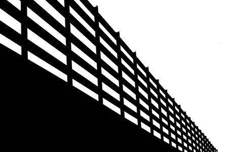 Structure isolate on a white background. Part of the construction in Stadium. This has clipping path.の写真素材