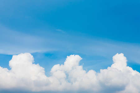 Light Blue Sky with cloudの写真素材