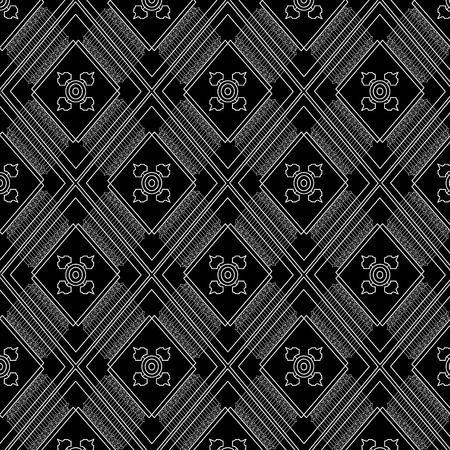 Geometric Ethnic pattern design for background or wallpaper.のイラスト素材