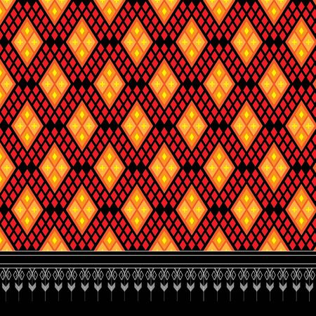 Geometric Ethnic pattern design for background or wallpaper.のイラスト素材