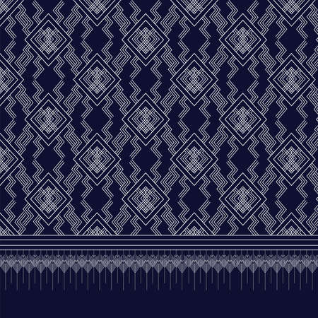 Geometric Ethnic pattern design for background or wallpaper.のイラスト素材