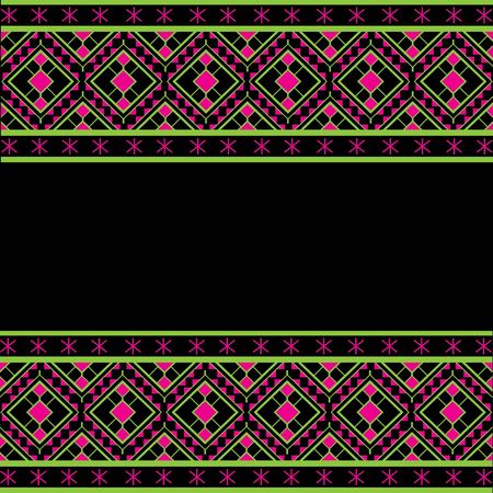 Geometric Ethnic pattern design for background or wallpaper.のイラスト素材