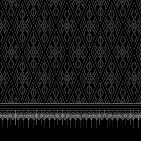 Geometric Ethnic pattern design for background or wallpaper.のイラスト素材