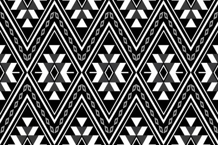 Geometric Ethnic pattern design for background or wallpaper.のイラスト素材