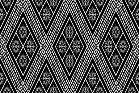 Geometric Ethnic pattern design for background or wallpaper.のイラスト素材