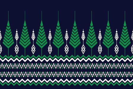 Geometric Ethnic pattern design for background or wallpaper.のイラスト素材