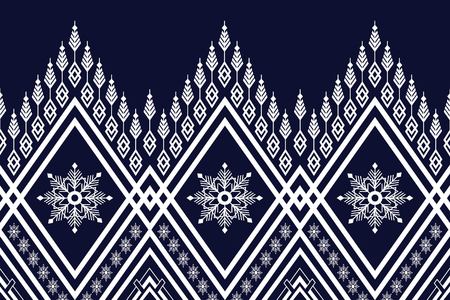 Geometric Ethnic pattern design for background or wallpaper.のイラスト素材