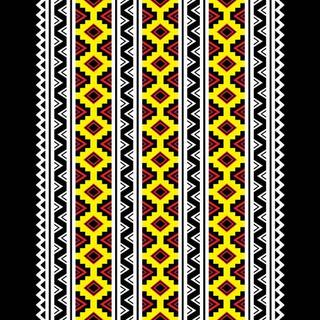 Geometric Ethnic pattern design for background,carpet,wallpaper,clothing,wrapping,Batik,fabric,Vector illustration.embroidery style.のイラスト素材