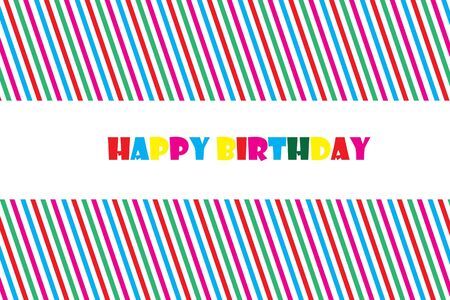 Happy Birthday Greeting Card Vector EPS 10 illustration.のイラスト素材