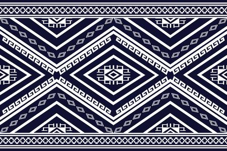 Geometric ethnic pattern traditional Design for background,carpet,wallpaper,clothing,wrapping,Batik,fabric,sarong,Vector illustration embroidery style.のイラスト素材