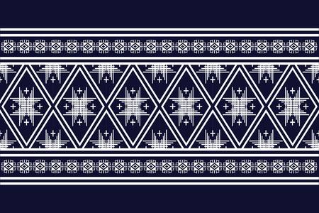 Geometric ethnic pattern traditional Design for background,carpet,wallpaper,clothing,wrapping,Batik,fabric,sarong,Vector illustration embroidery style.のイラスト素材