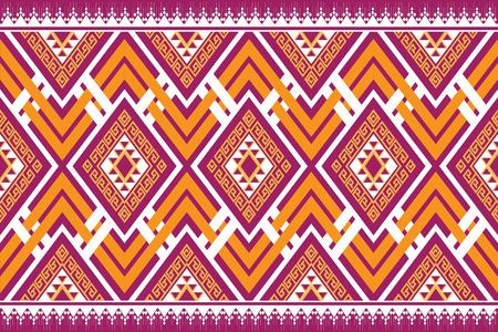 Geometric ethnic pattern traditional design for background vector illustration embroidery style.のイラスト素材