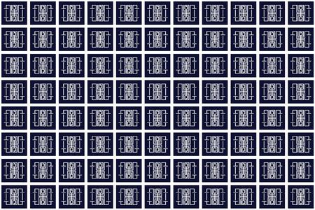 Geometric ethnic pattern traditional Design for background,carpet,wallpaper,clothing,wrapping,Batik,fabric,sarong,Vector illustration embroidery style.のイラスト素材