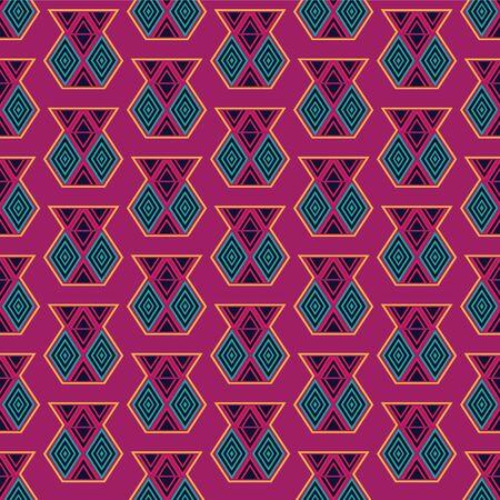 Geometric ethnic pattern traditional Designのイラスト素材