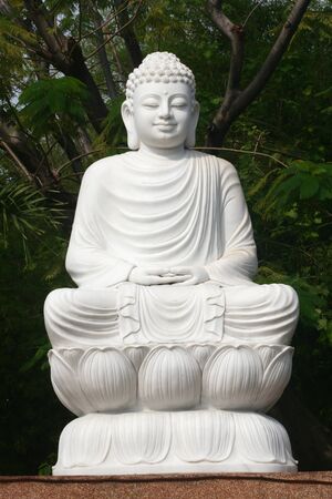 Marble Buddha Statueの写真素材