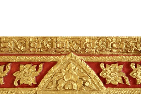 Beautiful Thai art on temple wallの写真素材