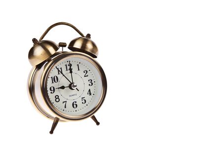Alarm clock isolated on white backgroundの写真素材